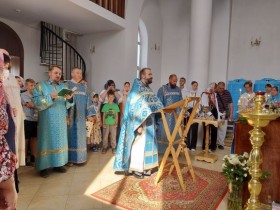 Молебен перед началом учения