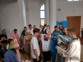 Молебен перед началом учения