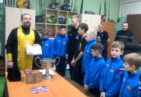 Освящение детского мотоклуба