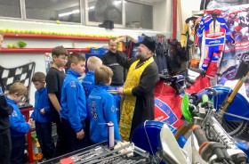 Освящение детского мотоклуба